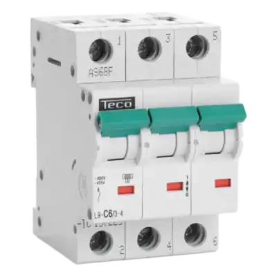 Elektraansluitingsysteem met schakelaar en beveiligingen voor veilige elektrische installaties.