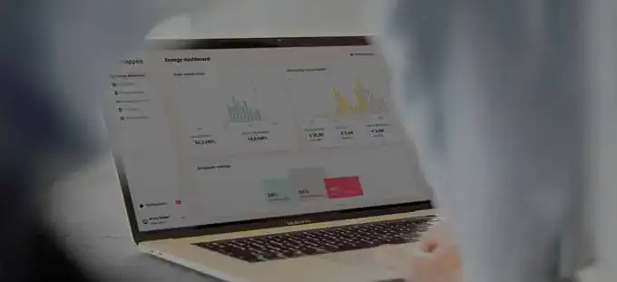 Grafiek op laptop scherm met datavisualisatie voor online verkoop analyses.