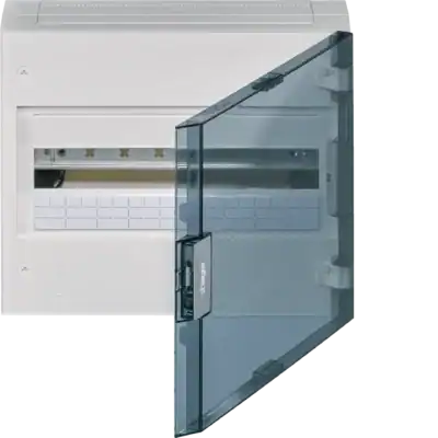 Veiligheidskast met deur voor elektrische installaties.