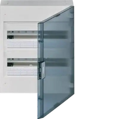 Roestvrijstalen elektrische schakelkast met goed zichtbare bediening en indeling.